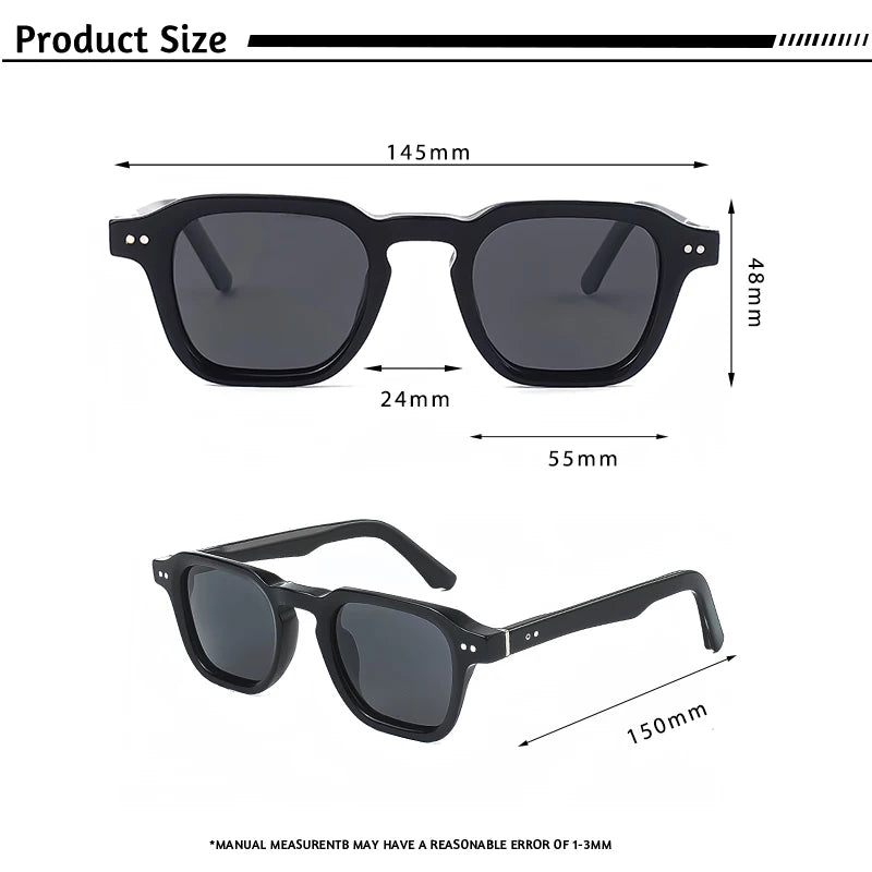 CATERSIDE Retro Polarized Sunglasses Men Travel Eyewear