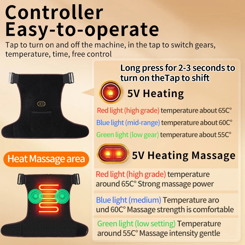 Electric Shoulder Massager with Heating Pad Vibration