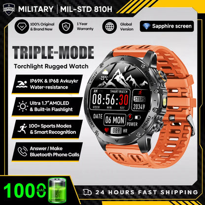 New Military T-Rex 3 Ultra 1000mAh Battery Smart Watch