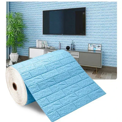 3D Self-Adhesive Wallpaper 70cm*1/5/10m Continuous Waterproof