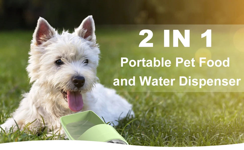 Leak-Proof Pet Travel Bottle Dual-Use Dog Water Dispenser