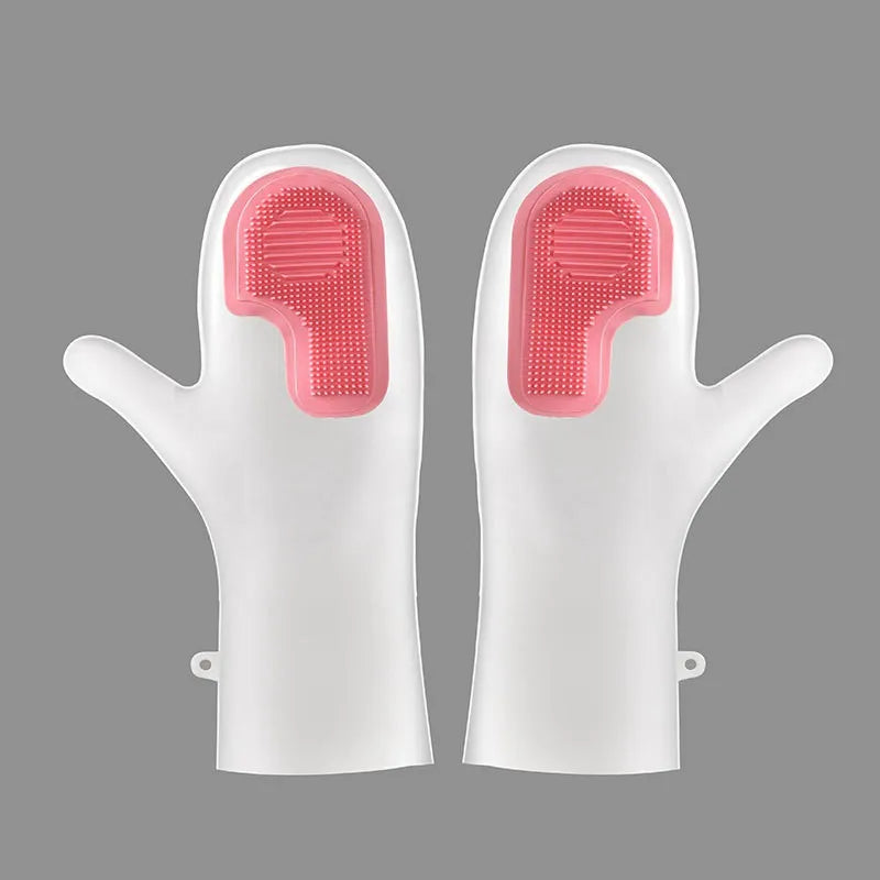 Multi functional magic brush dishwashing gloves
