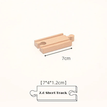 New Kinds Wooden Track Parts Beech Wooden Railway Train