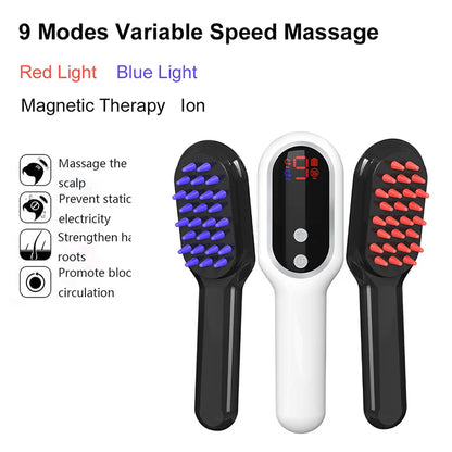 Electric Laser Hair Growth Comb Red Blue Light Massager