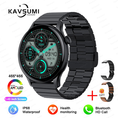 NFC Smart Watch Amoled HD GPS Track Sports Heart Rate