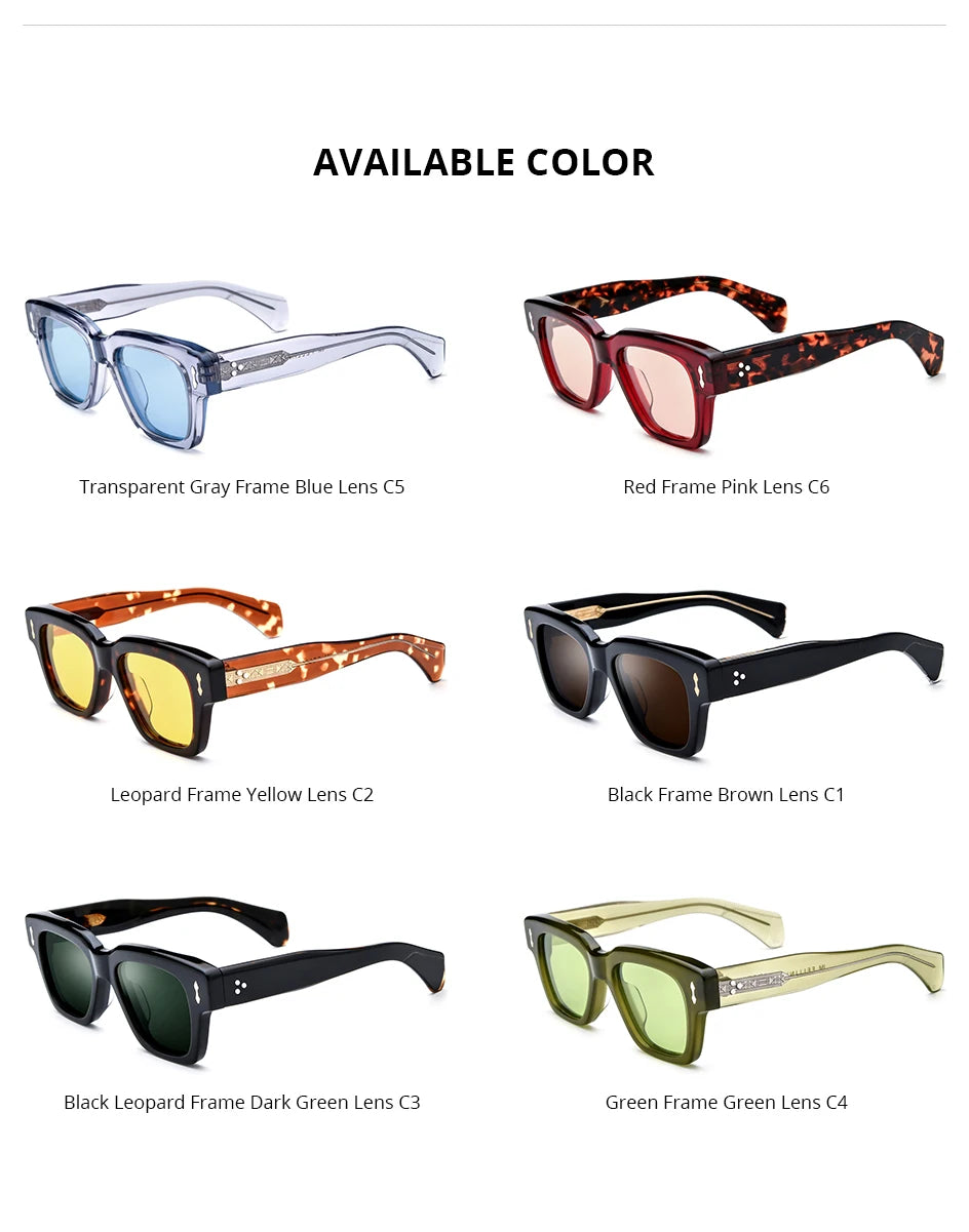 Acetate Polarized Sun Glasses Women Brand Designer