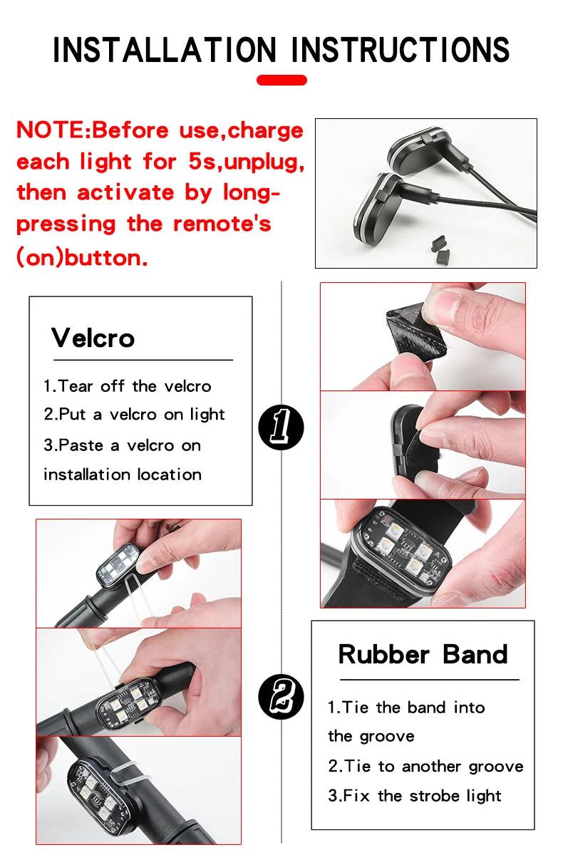 Wireless Light Aircraft Airplane Helicopter Warning Lights