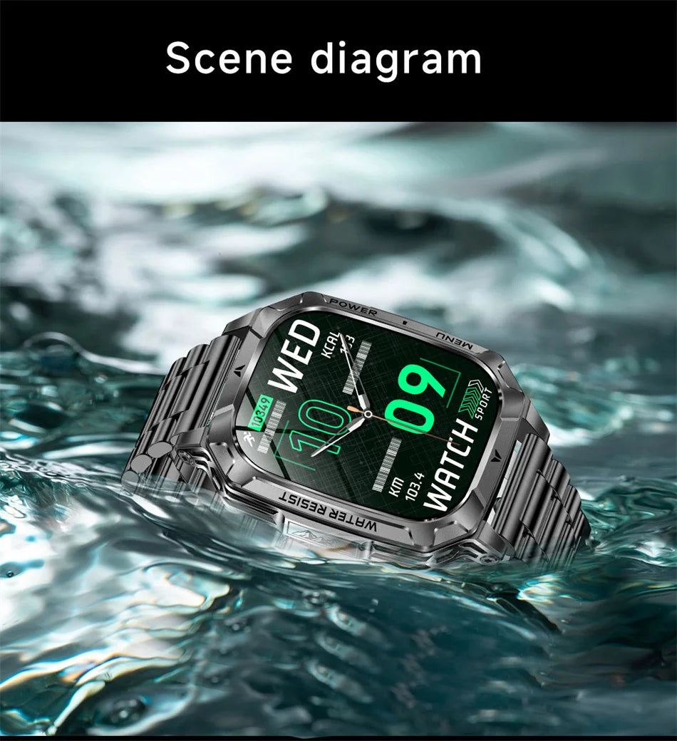 1400mAh Super Battery Durable Adult Smart Watch 2.01 inch