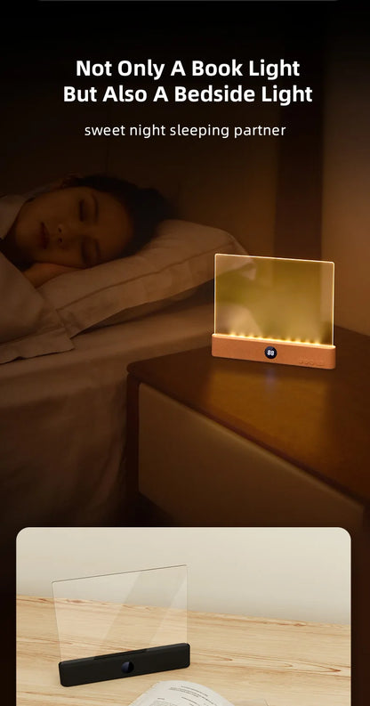 LED Flat Panel Book Light Eye Protection Night Vision