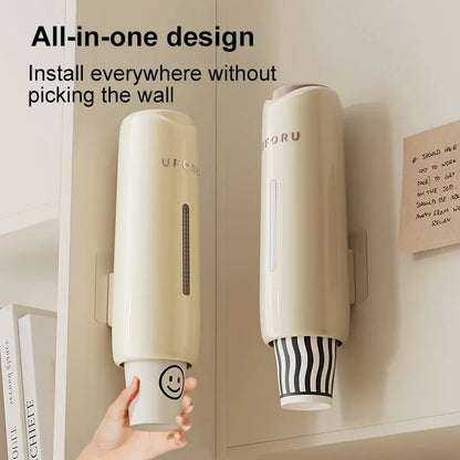 Water Dispenser Cup Extractor Wall Mounted Holder Bracket