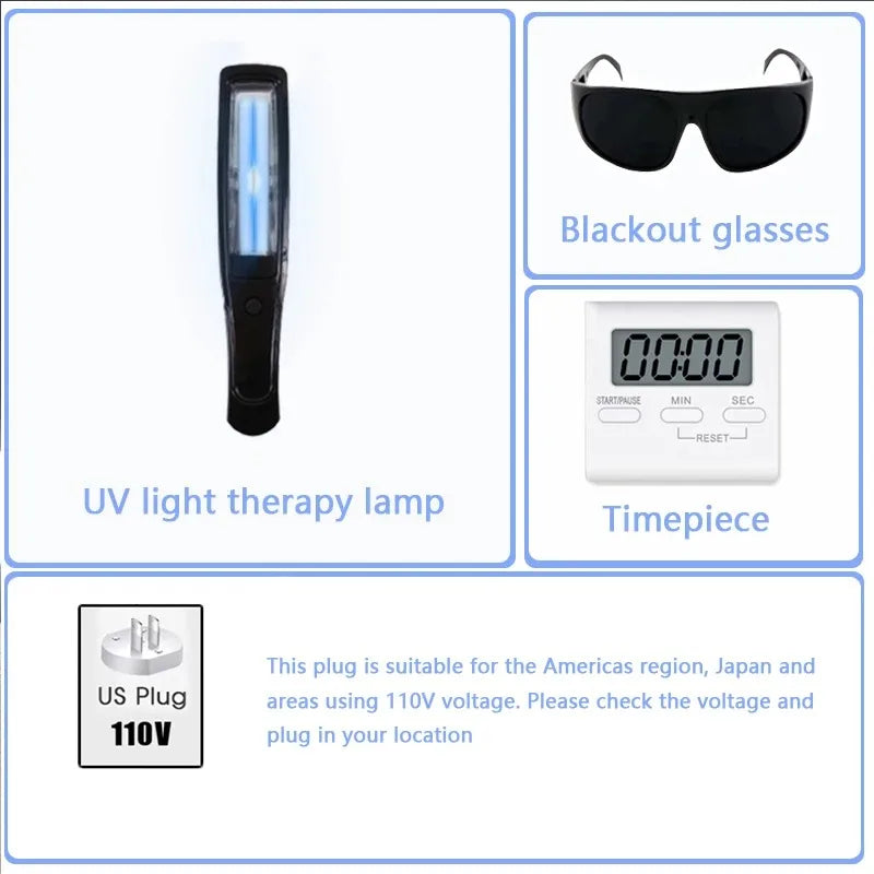 Ultraviolet Phototherapy Instrument Use UVB Lamp