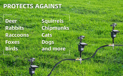 Solar Motion Sensor Sprinkler Eco-friendly Jet Spray