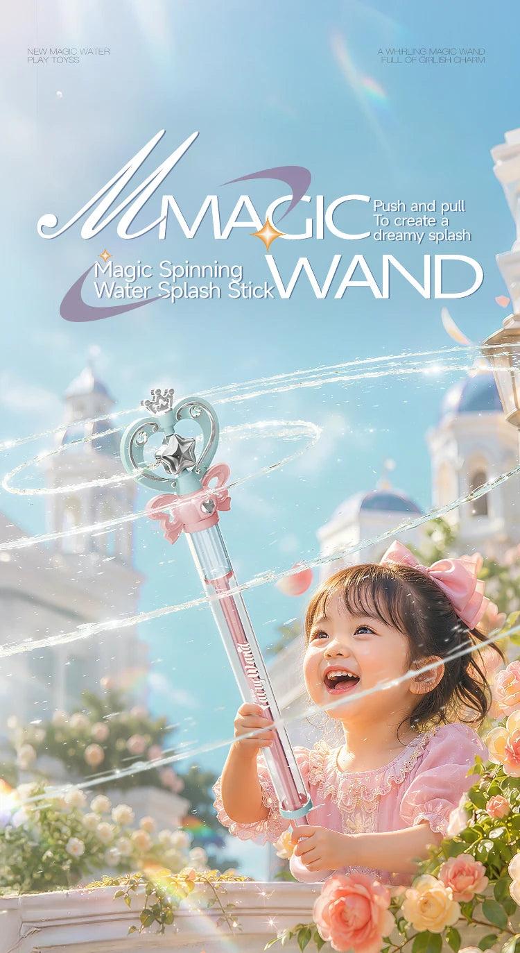 Magic Fairy Wand Water Gun Sparkling Summer Water Play