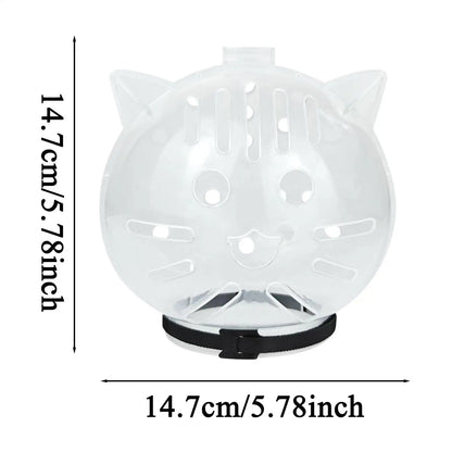 Breathable Sturdy Muzzle Mask Cat Head Cover Space Hood
