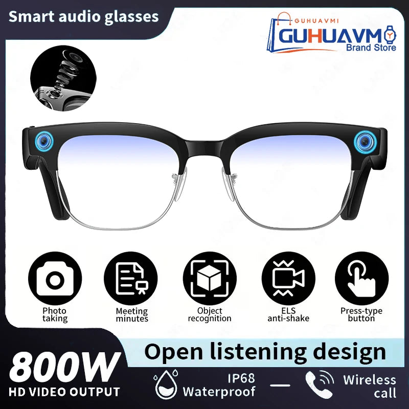 New Business 4K HD Color Change AI Smart Glasses 800W Pixel