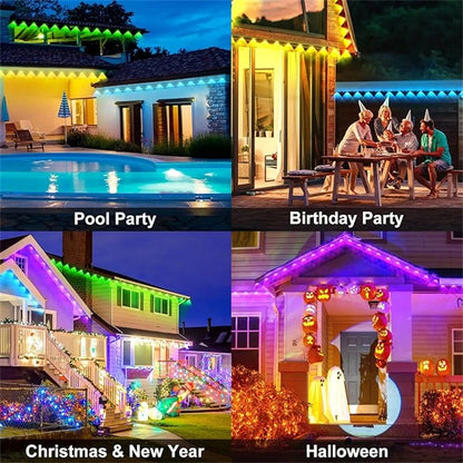 LED Permanent Outdoor Lights IP65 Waterproof RGBIC Eave Lights