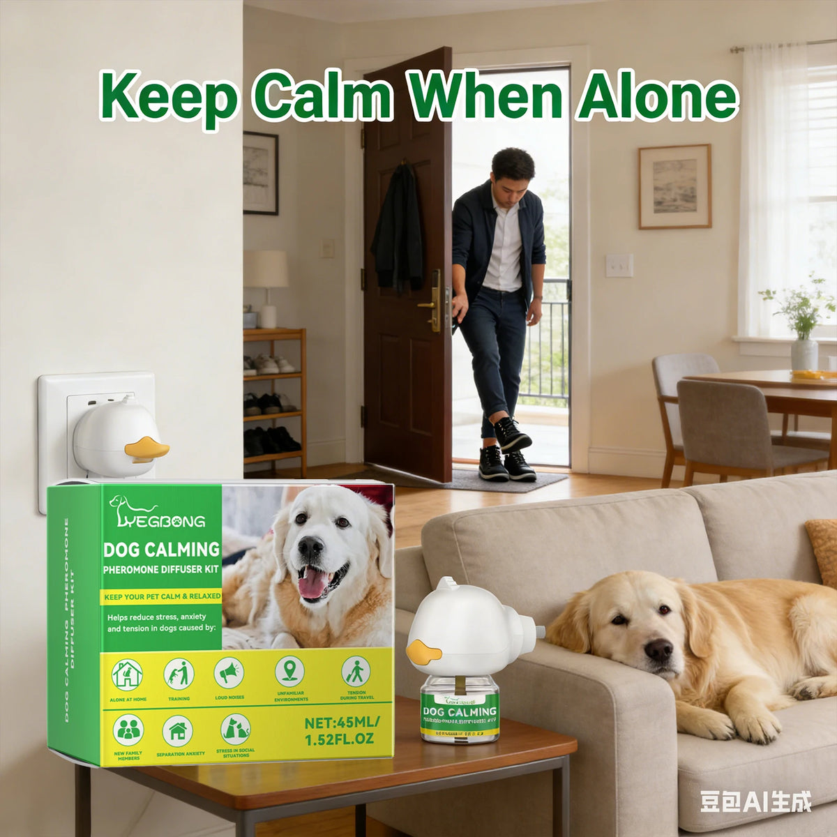 Dog Calming Diffuser Kit Relaxing Anti Anxiety Relief