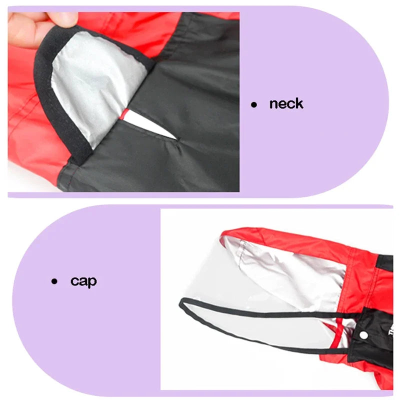 Pet Dog Raincoat Transparent Hooded Waterproof Coat
