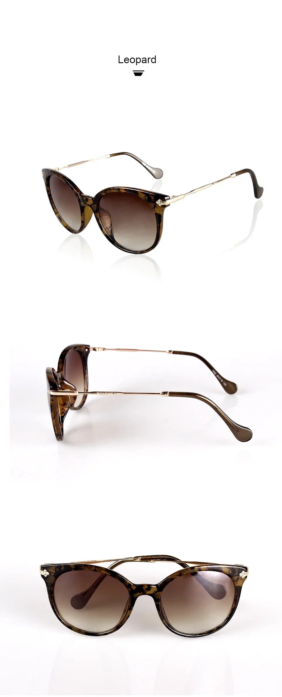 TAGION Fashion Unisex Cat Eye Plastic Frame Sunglasses