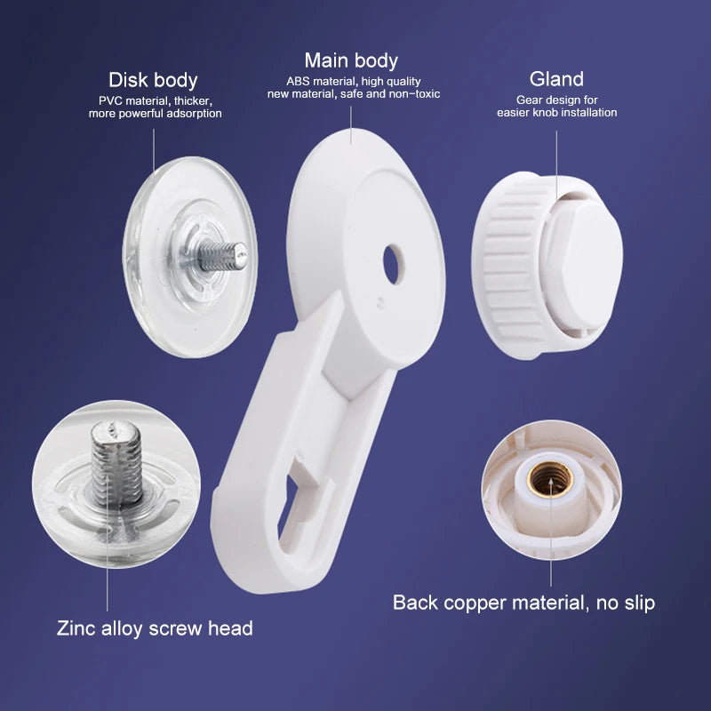 Suction Cup Toilet Paper Holder Wall Mount No Punching