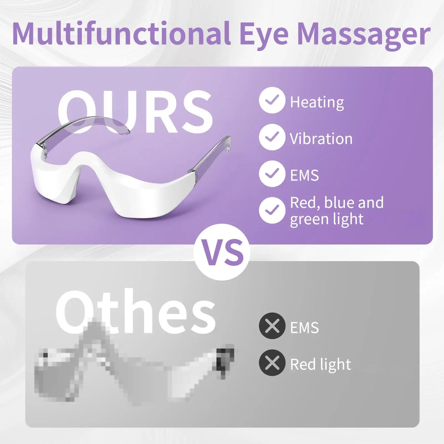 3 in 1 LED Photon Under Eye Device Massager Glasses