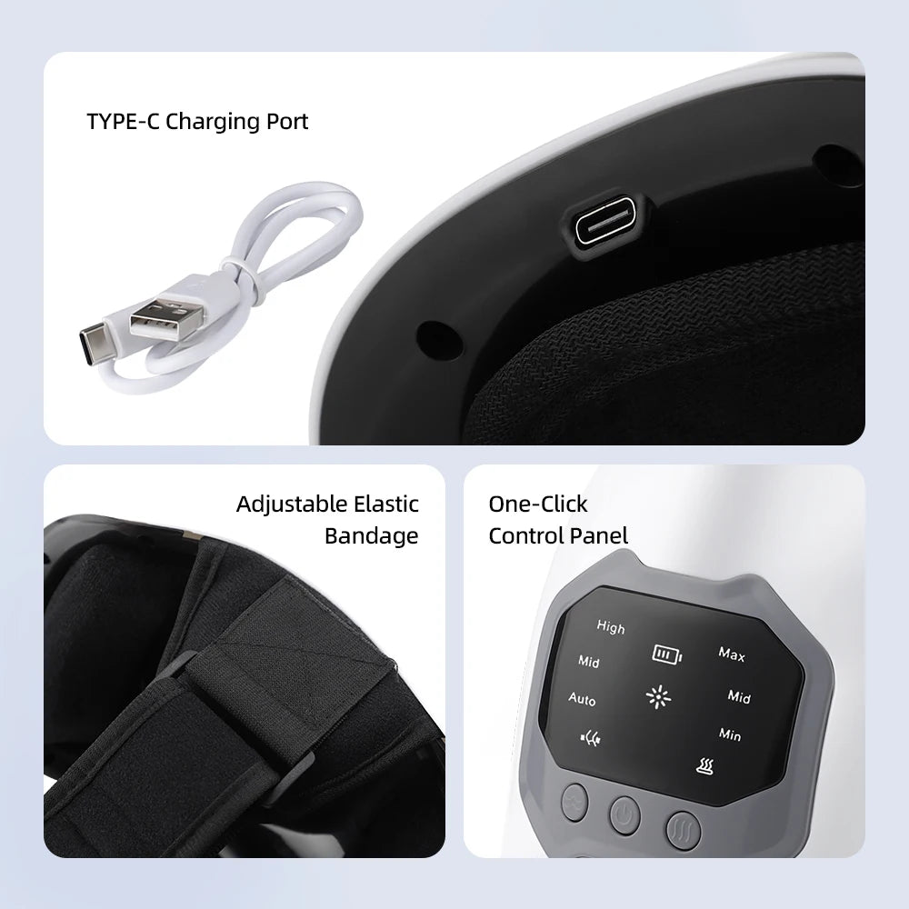 Smart Knee Massager Wireless Electric Heating Red Light