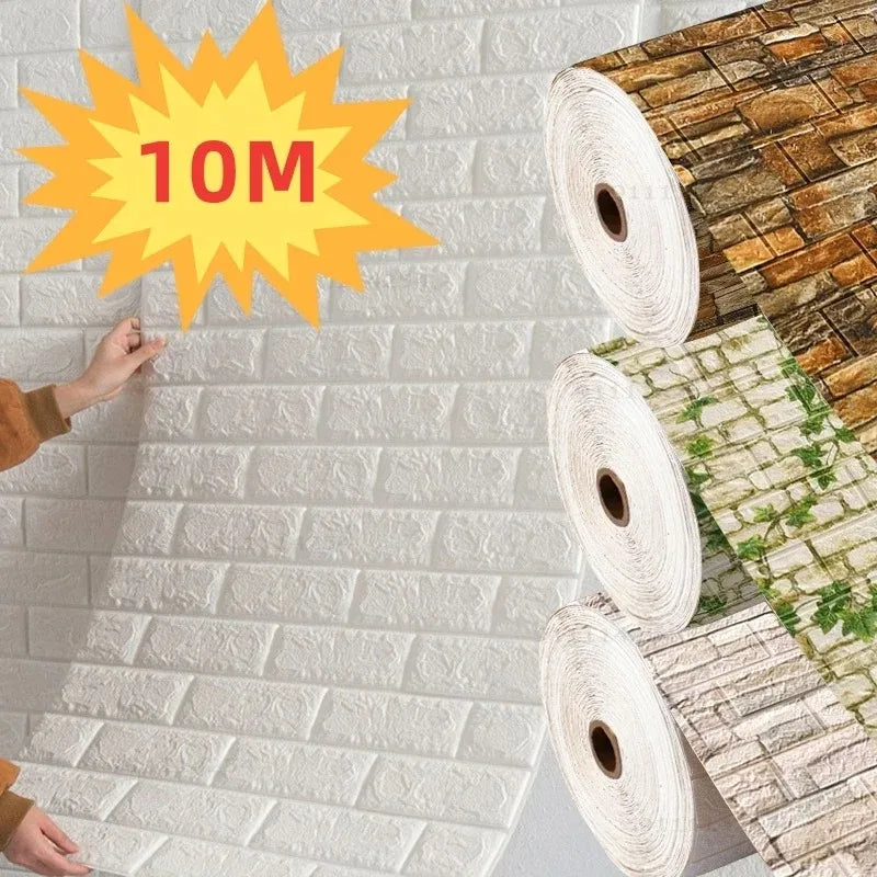 Retro 3D Wall Sticker Imitation Brick Plane Wall Sticker