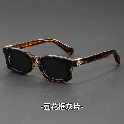 New Fashion Vintage Rectangle Frame Sunglasses Men