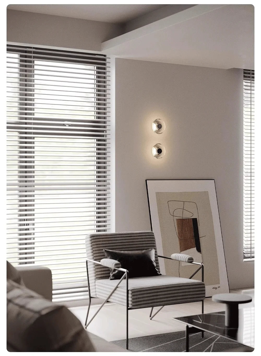 Modern Round Crystal Bedside Lamp Bedroom Living Room
