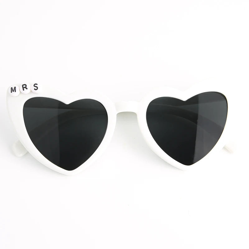 Heart Shaped Sunglasses Wedding Bride Bridesmaid