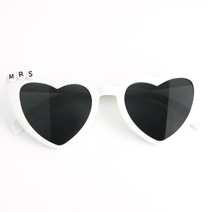 Heart Shaped Sunglasses Wedding Bride Bridesmaid