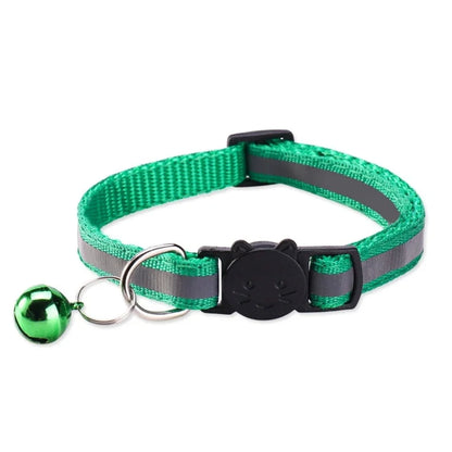 Colorful Reflective Breakaway Cat Collar with Bell