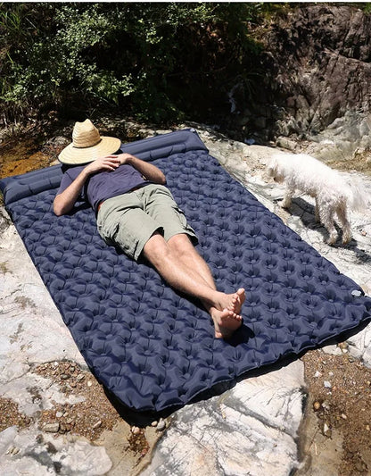 Outdoor Camping Double Inflatable Mattress Extra Wide