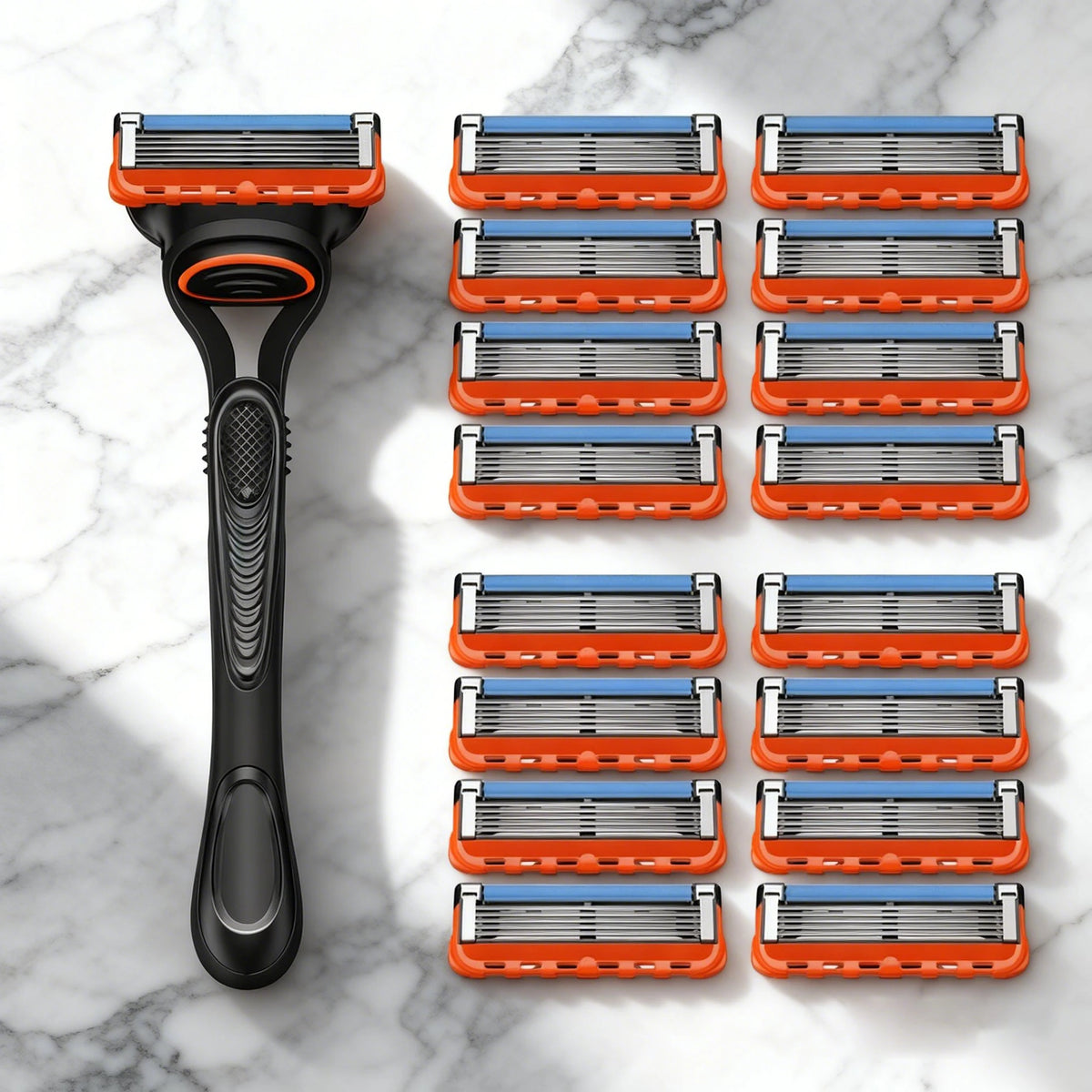Men's 5-Blade Manual Safety Razor Features 6 layers