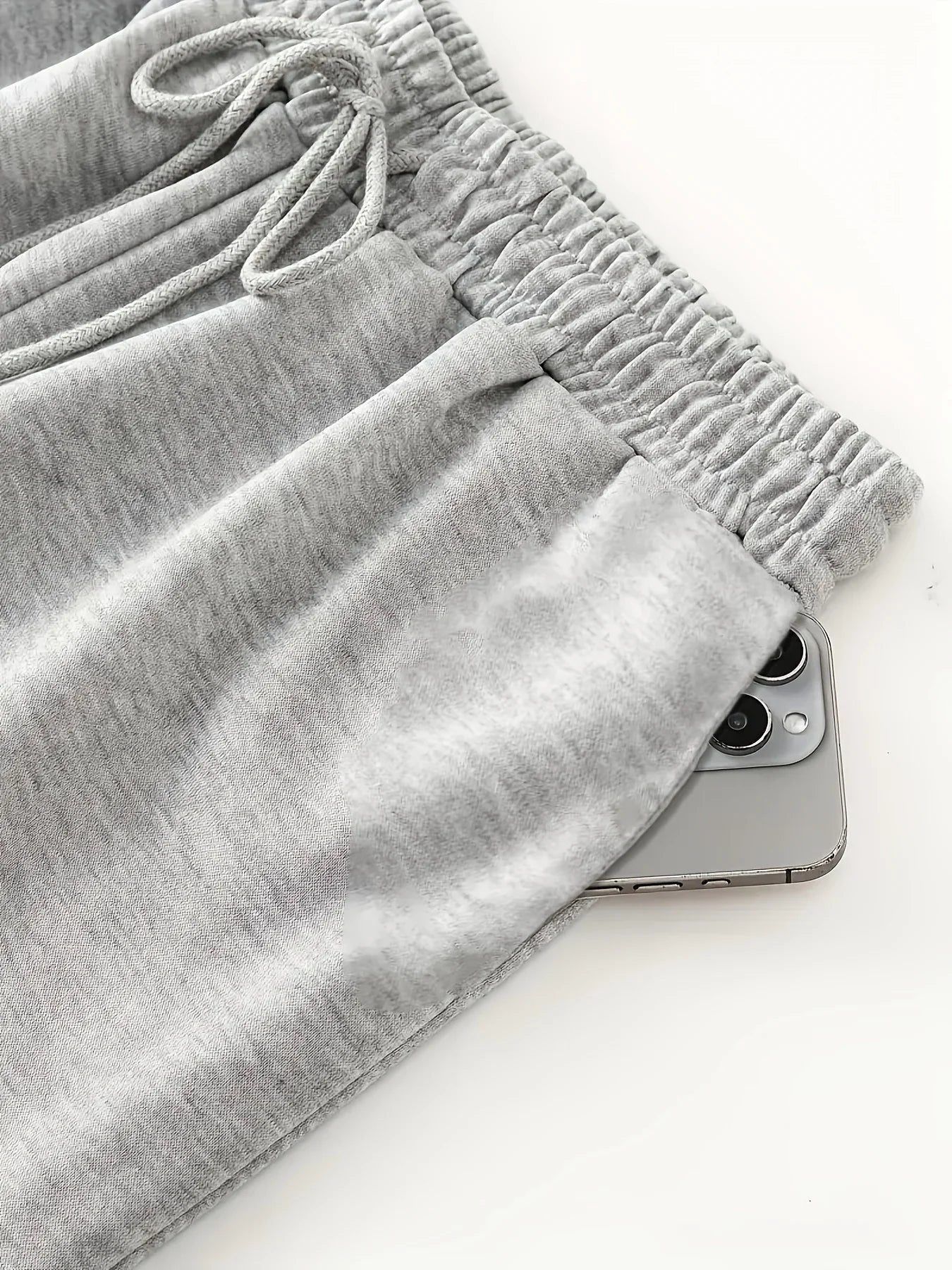 Women Jogger Cotton Pants Casual Drawstring Loose Unisex