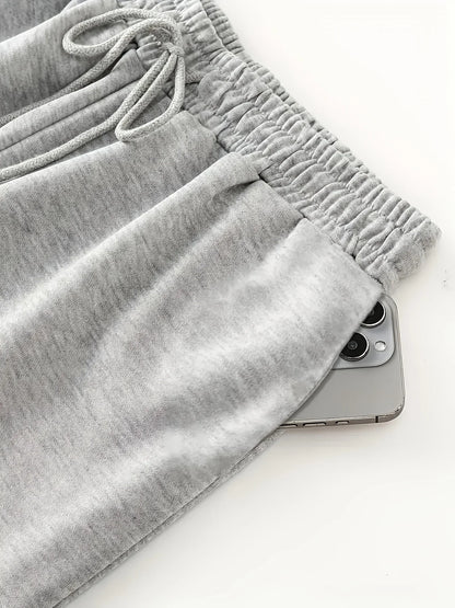 Women Jogger Cotton Pants Casual Drawstring Loose Unisex