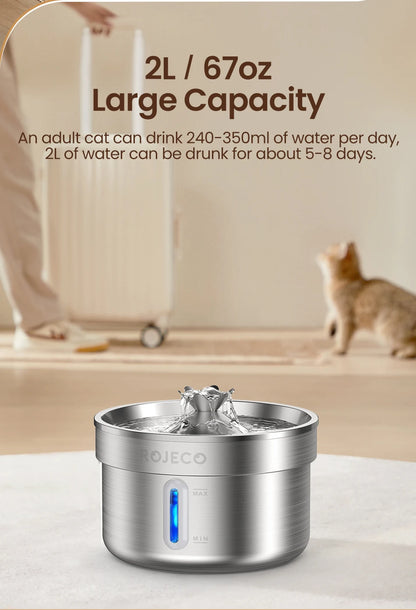 Stainless Steel Pet Drinking Fountain Automatic Water Fountain
