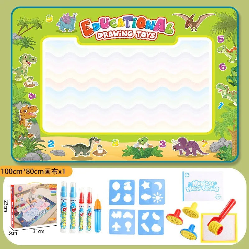 Magic Water Drawing Mat with Reusable Magic Pens