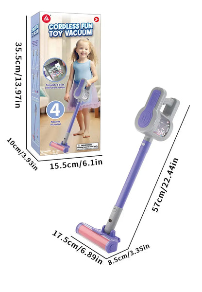 Kids Toy Vacuum Cleaner for Ages 3+ – Battery-Powered