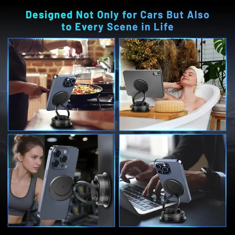 New Vacuum Magnetic Phone Holder for Car - Suction Cup