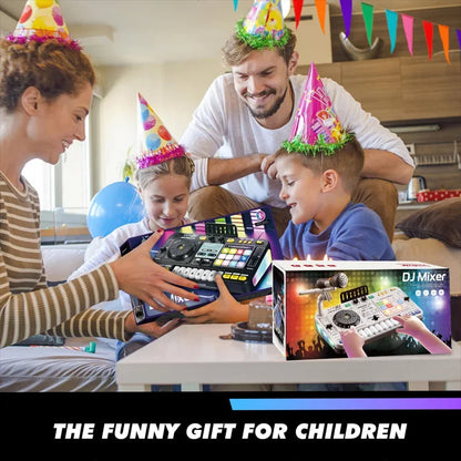Kids Simulation DJ Mixer Controller Toys Multifunctional