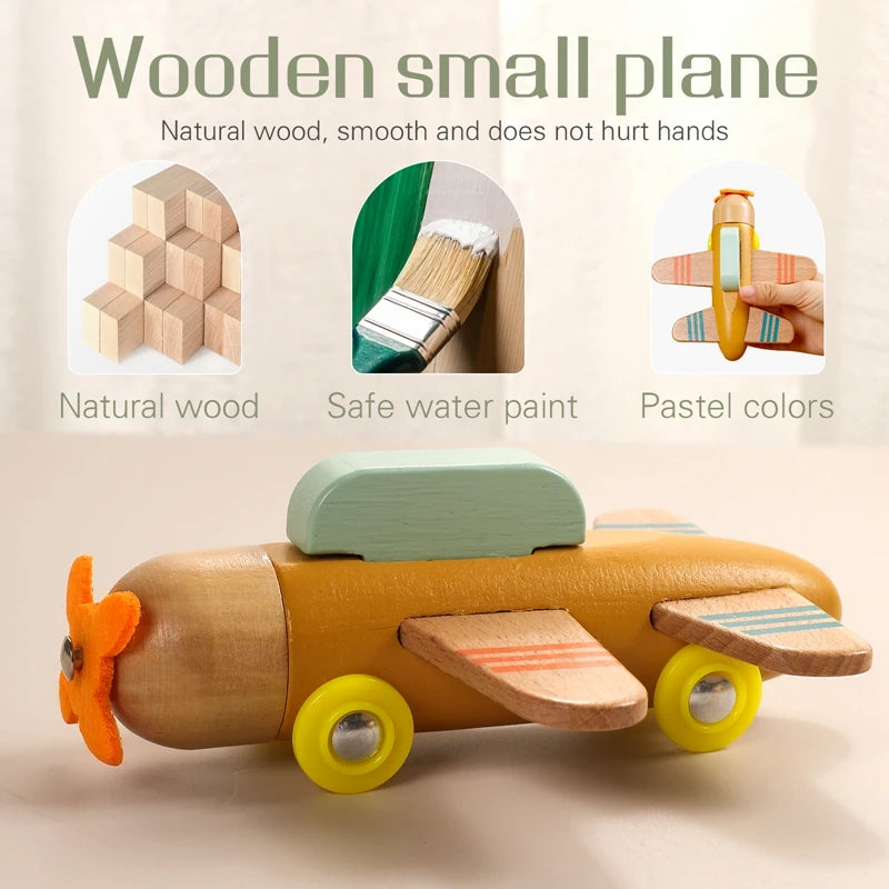 Wooden Train Birthday Toy  Montessori Toys Baby Educational Toys