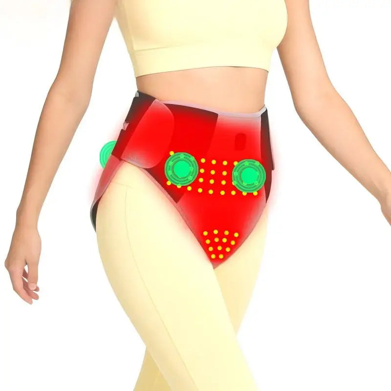 Red Light Heating Women's Underwear with Abdominal Massager Relieves