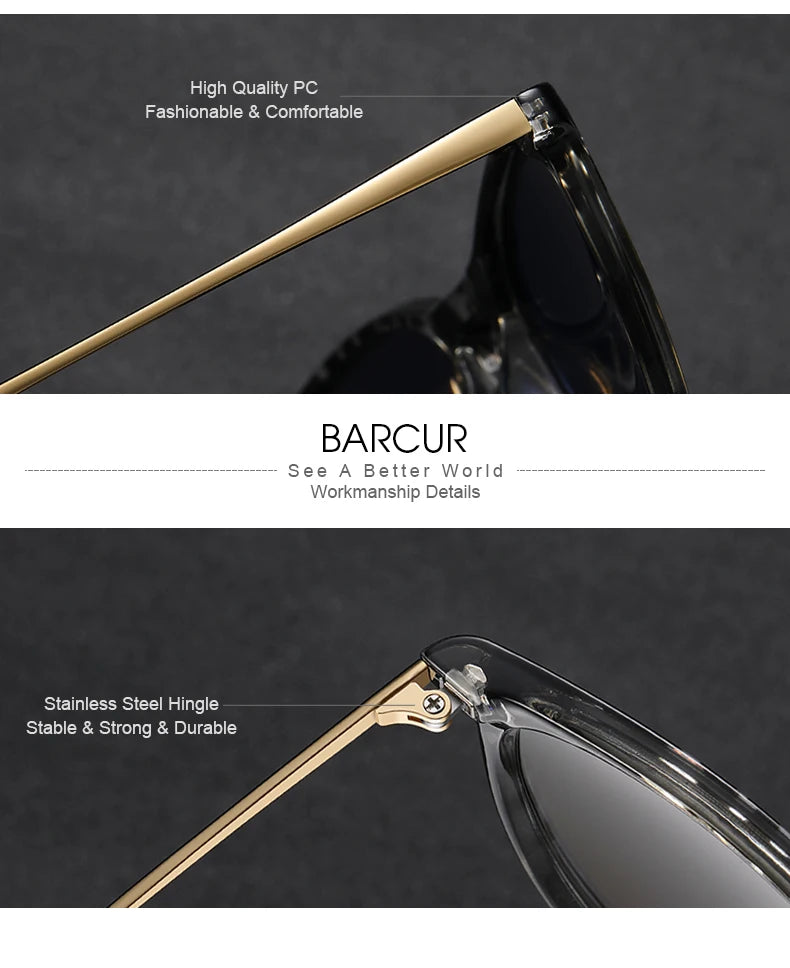 BARCUR Classic Polarized Sunglasses For Both Men Women