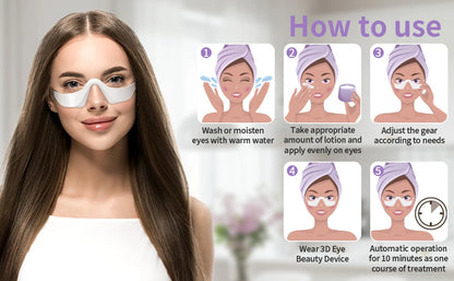 3 in 1 LED Photon Under Eye Device Massager Glasses