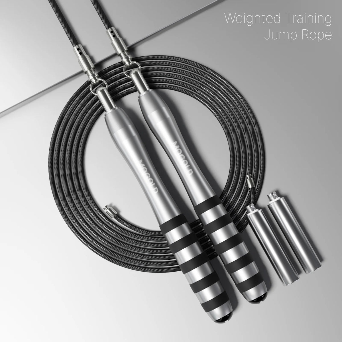 Jump Rope Metal Wire Non-slip Handles Fitness