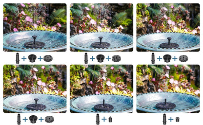 2.5W Solar Bird Bath Fountain, Solar Fountain Pump