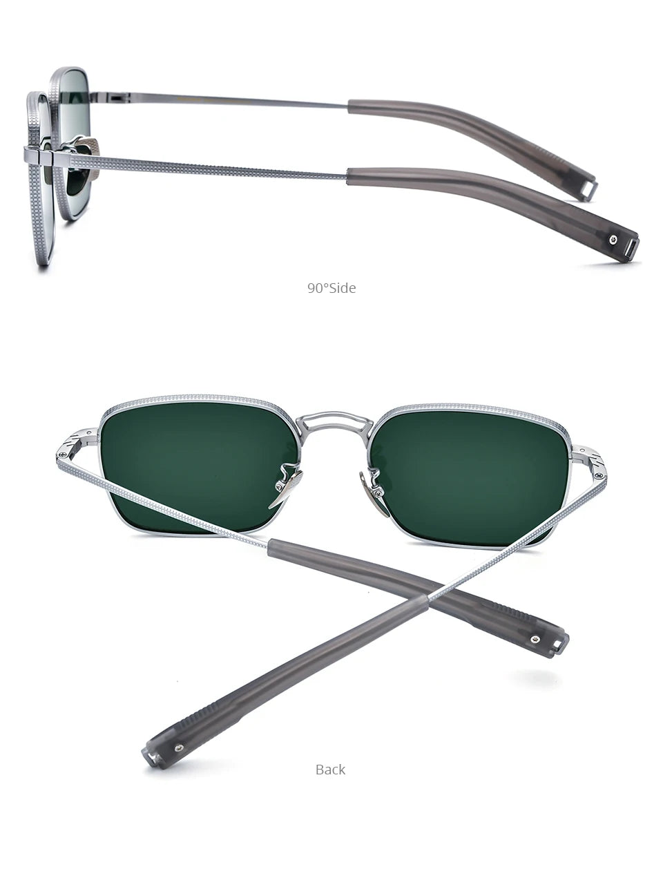 FONEX Titanium Sunglasses Men Famous Brand Design