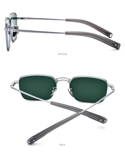 FONEX Titanium Sunglasses Men Famous Brand Design