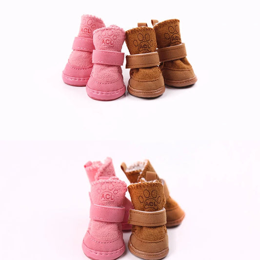 Pet Shoes Winter Warm Shoes Walking Sneakers